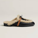 Hermes Oz mules in naturel