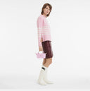 Long Champ Le Pliage Mini Soft Pink Pouch With Handle