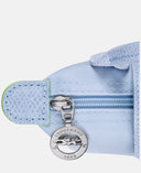 Long Champ Le Pliage Mini Baby blue Pouch With Handle