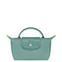 Long Champ Le Pliage Mini Mint Green Pouch With Handle