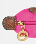 Long Champ Le Pliage Mini Pink Pouch With Handle