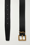 Saint Laurent Cassandre Leather Belt