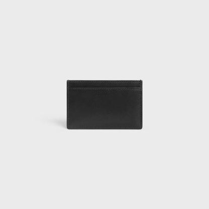 Cuero | Shiny Calfskin Triomphe Card Holder Black