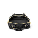 VUITTON Banane' bubblegram Alma BB bag with detachable strap & gold metallic hardware