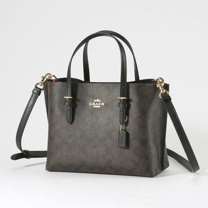 Cuero | Brown/Black Signature Coated Canvas Tatum Caryall Tote
