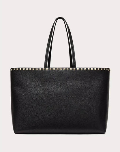 Cuero | Garavani Rockstud tote bag in grainy calfskin leather