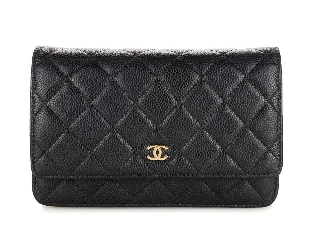 Cuero | Black Classic Wallet On Chain