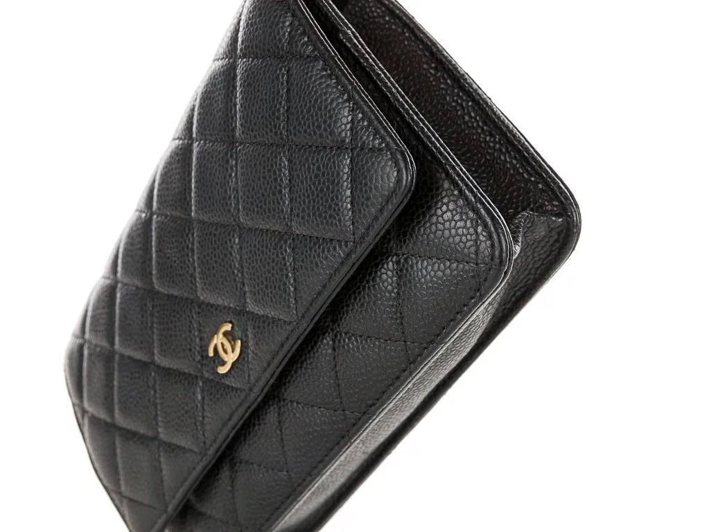Cuero | Black Classic Wallet On Chain