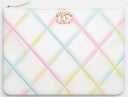 Chanel Pouch in Lambskin Leather-White