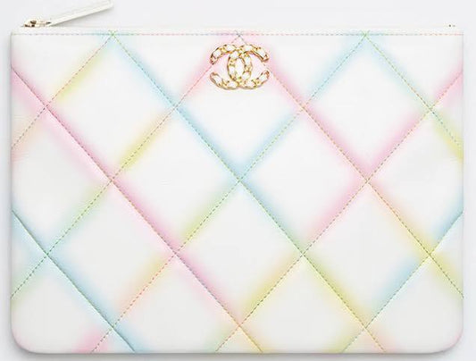 Cuero | Pouch in Lambskin Leather-White