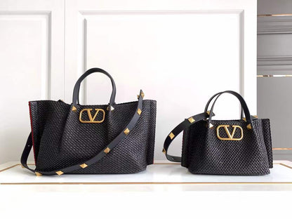 Cuero | Women's Roman Stud Raffia Bag