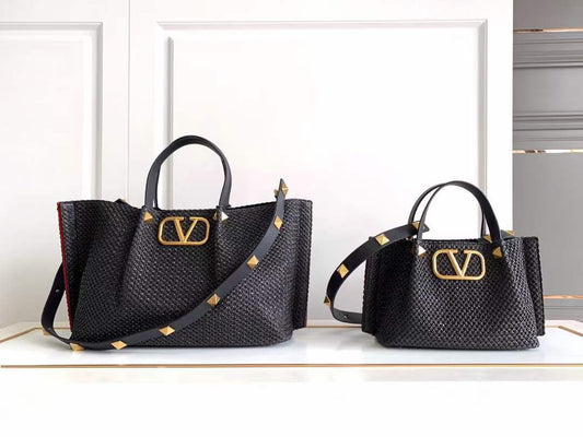 Cuero | Women's Roman Stud Raffia Bag