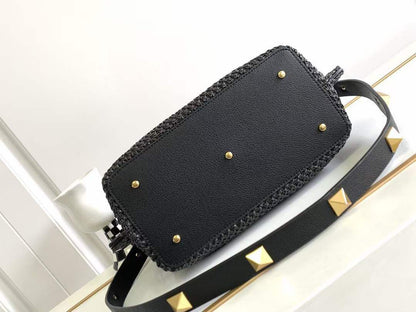 Cuero | Women's Roman Stud Raffia Bag