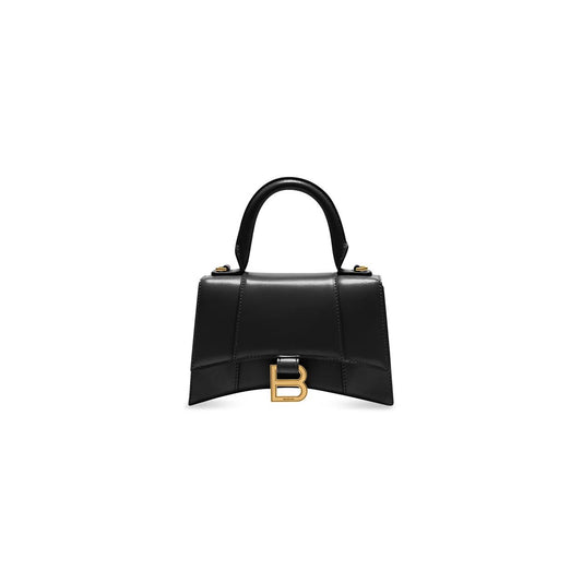 Cuero | WOMEN'S HOURGLASS SMALL HANDBAG BOX IN BLACK