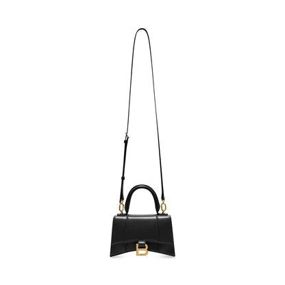 Cuero | WOMEN'S HOURGLASS SMALL HANDBAG BOX IN BLACK