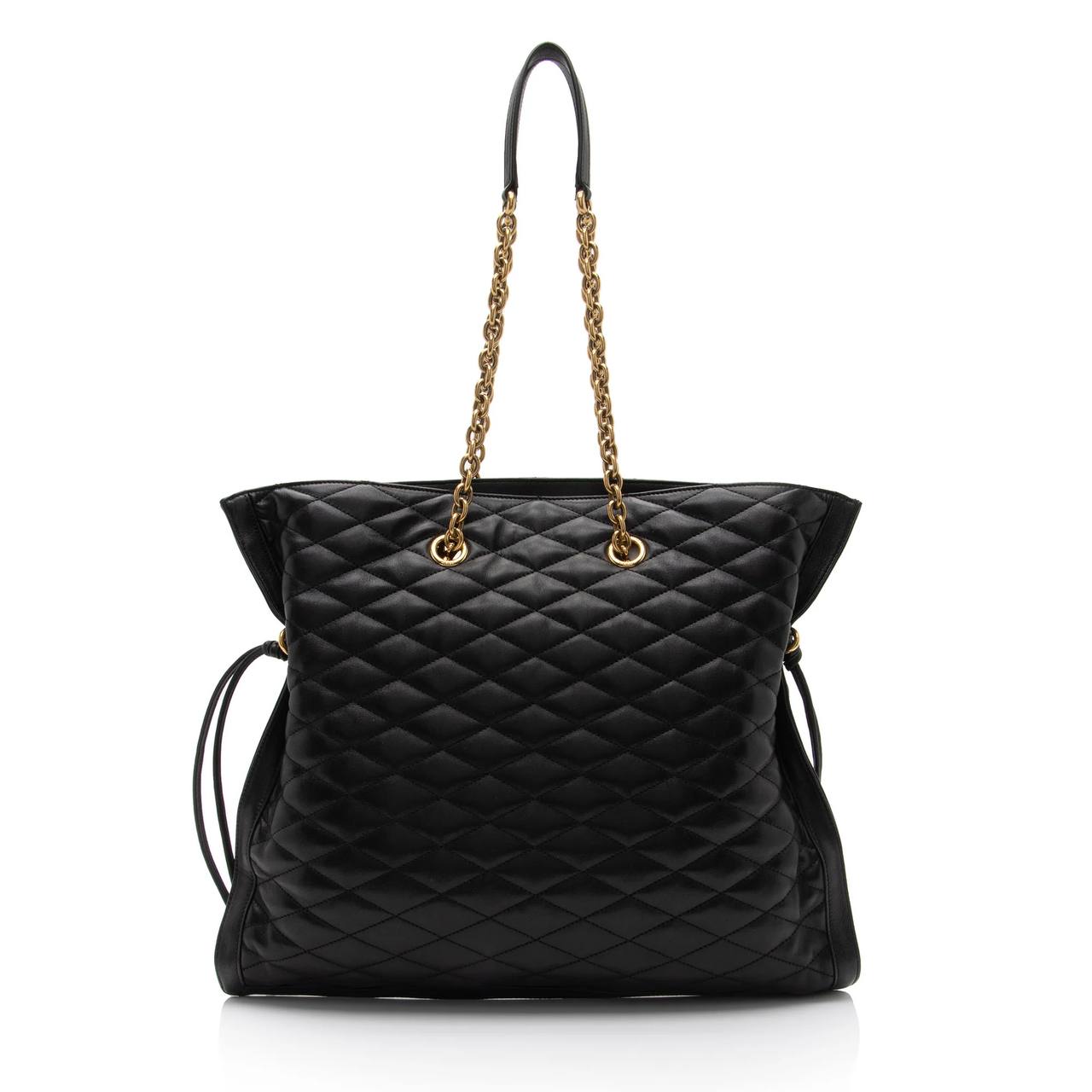 Cuero | MATELASSE QUILTED POCHON DRAWSTRING TOTE