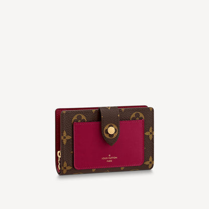 Cuero | Monogram Juliette Wallet Fuschia