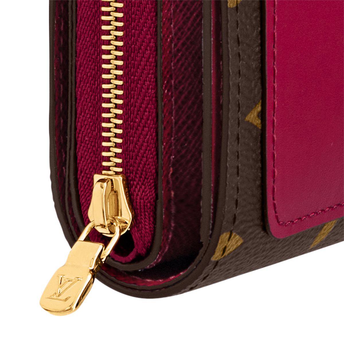 Cuero | Monogram Juliette Wallet Fuschia