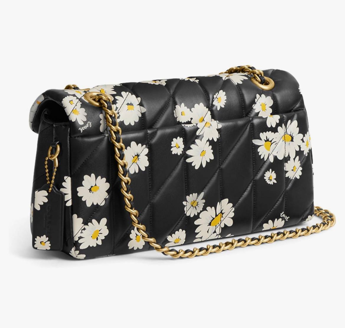 Cuero | Tabby Shoulder Bag 26 With Quilting And Floral Print