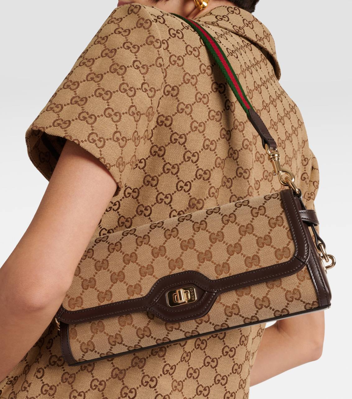 Cuero | Luce Small GG canvas shoulder bag