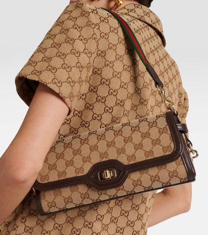 Cuero | Luce Small GG canvas shoulder bag