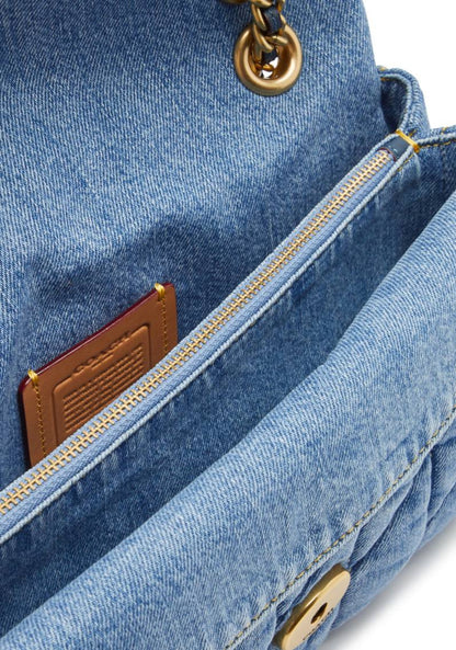 Cuero | Tabby 26 quilted denim shoulder bag