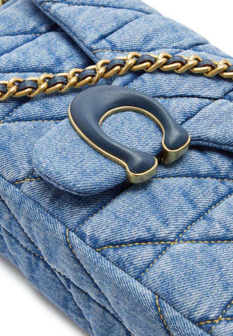 Cuero | Tabby 26 quilted denim shoulder bag