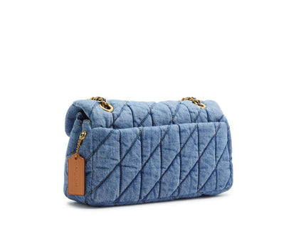 Cuero | Tabby 26 quilted denim shoulder bag