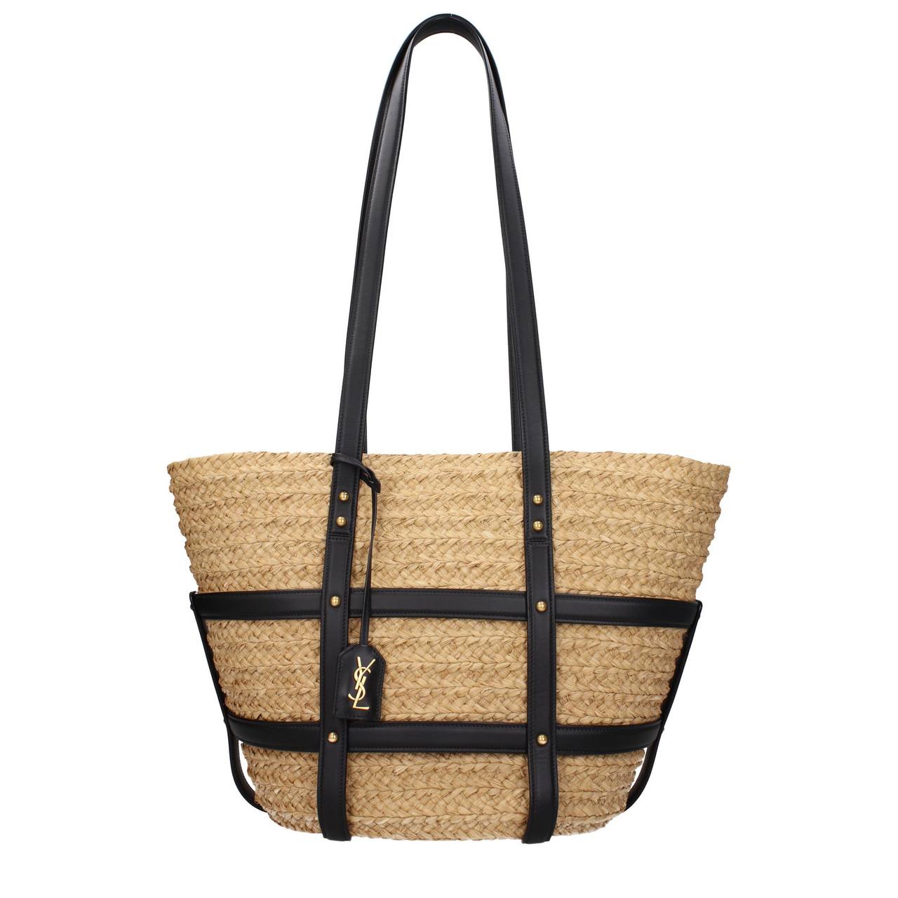 Cuero | Caged Raffia Tote Bag