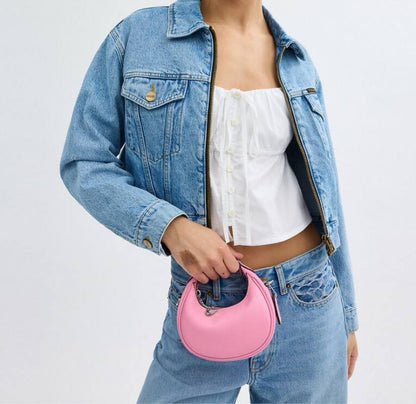 Cuero | Jonie Bag In Signature Canvas - Vivid Pink