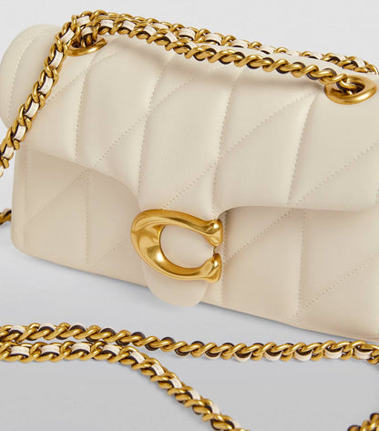 Cuero | Quilted Leather Tabby Shoulder Bag