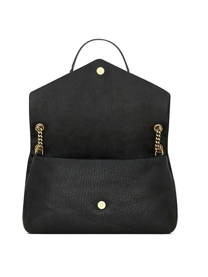Cuero | Calypso Large Bag In Grained Lambskin - Black