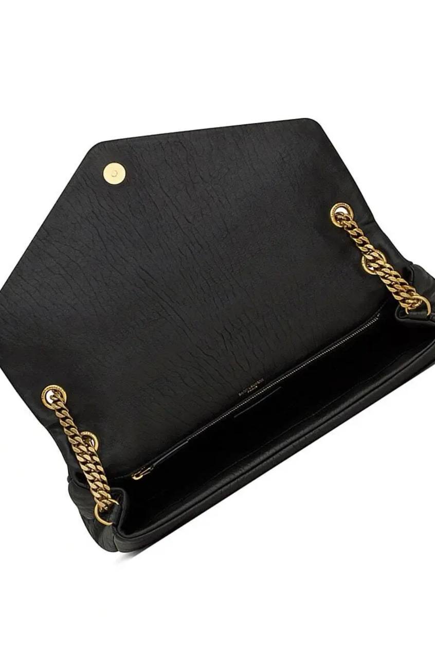 Cuero | Calypso Large Bag In Grained Lambskin - Black