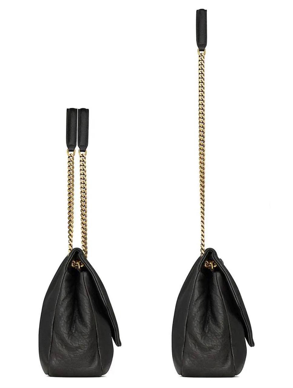 Cuero | Calypso Large Bag In Grained Lambskin - Black