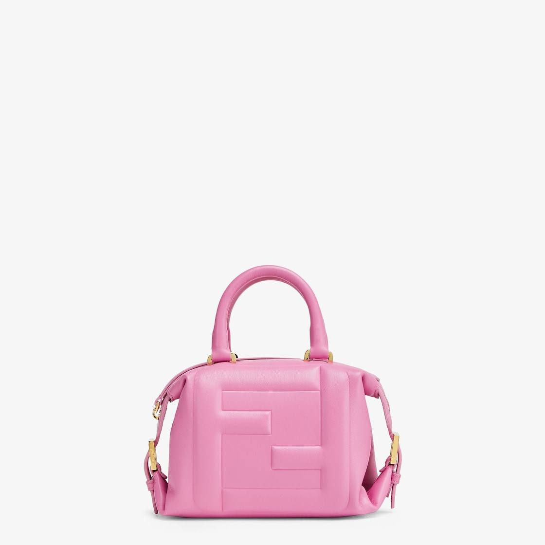 Cuero | Mini FF Cube Bag In Nappa Leather Pink