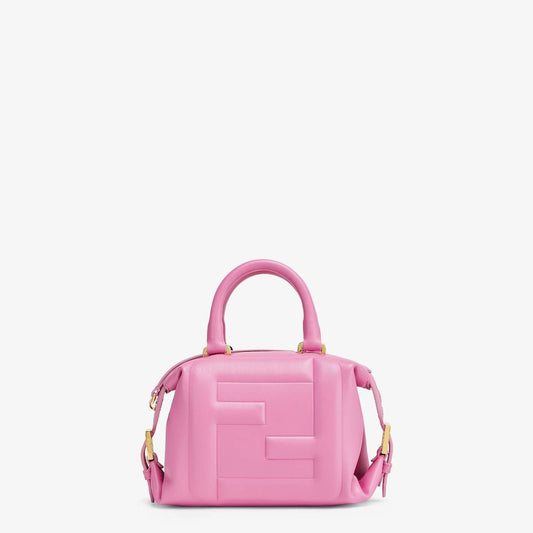 Cuero | Mini FF Cube Bag In Nappa Leather Pink