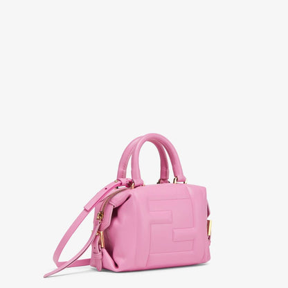 Cuero | Mini FF Cube Bag In Nappa Leather Pink