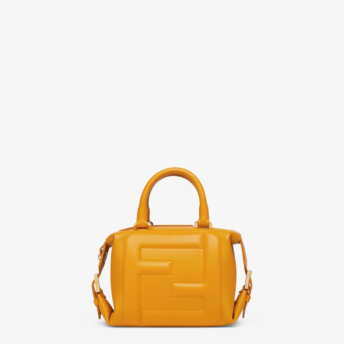 Cuero | Mini FF Cube Bag In Nappa Leather Yellow