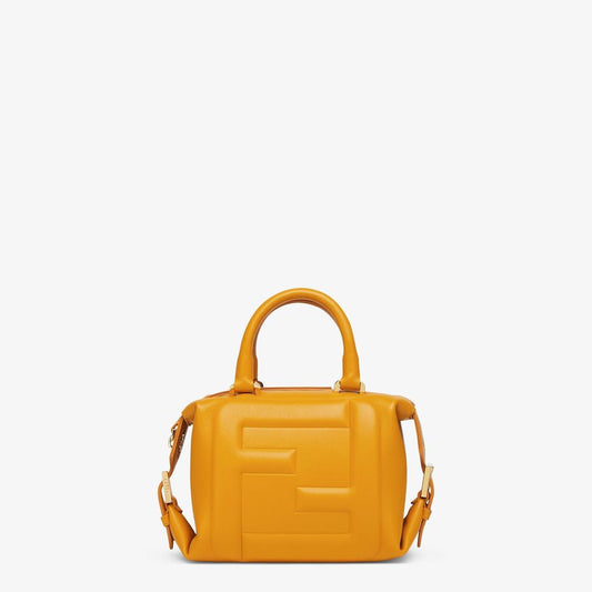 Cuero | Mini FF Cube Bag In Nappa Leather Yellow