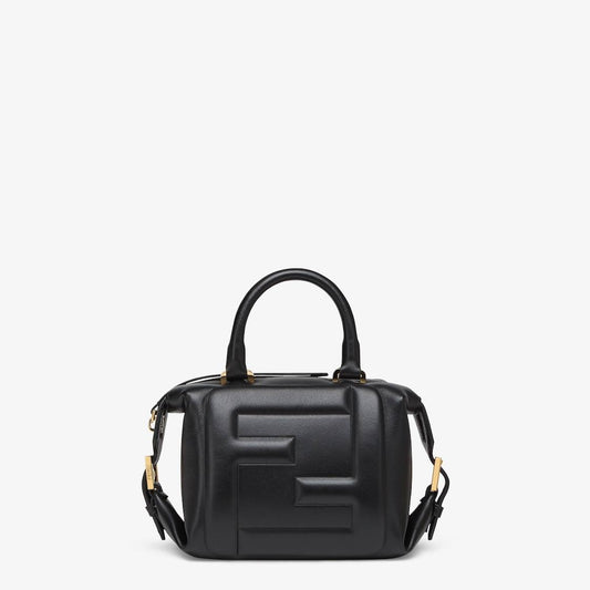 Cuero | Mini FF Cube Bag In Nappa Leather Black