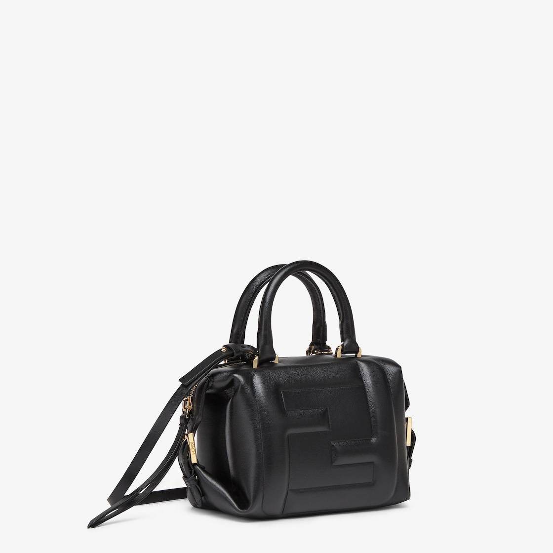 Cuero | Mini FF Cube Bag In Nappa Leather Black