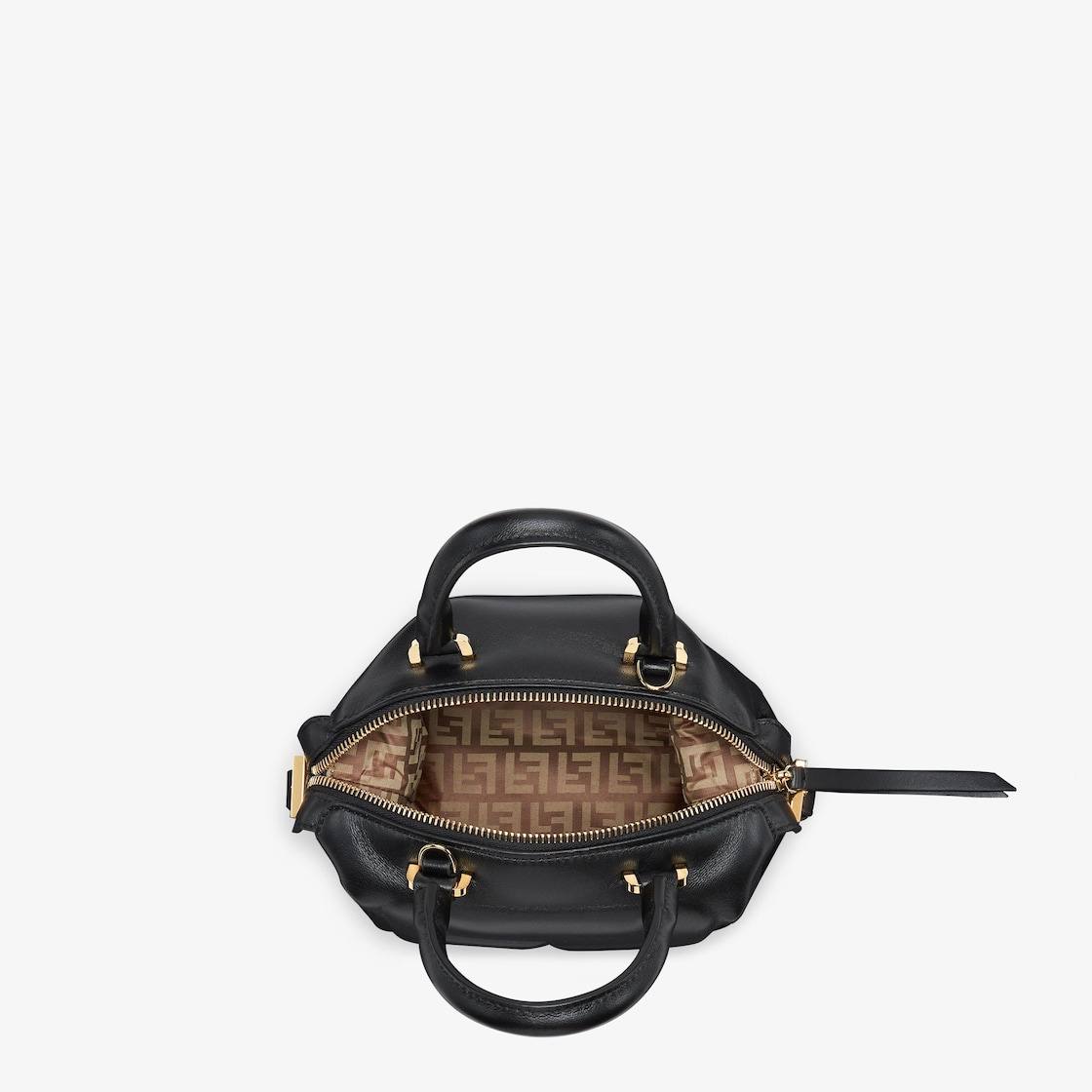 Cuero | Mini FF Cube Bag In Nappa Leather Black