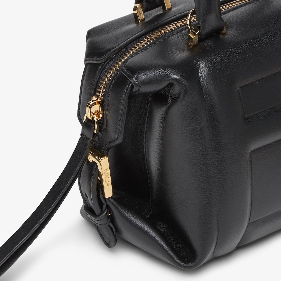 Cuero | Mini FF Cube Bag In Nappa Leather Black