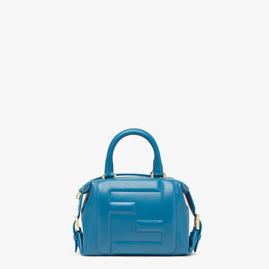Cuero | Mini FF Cube Bag In Nappa Leather Blue