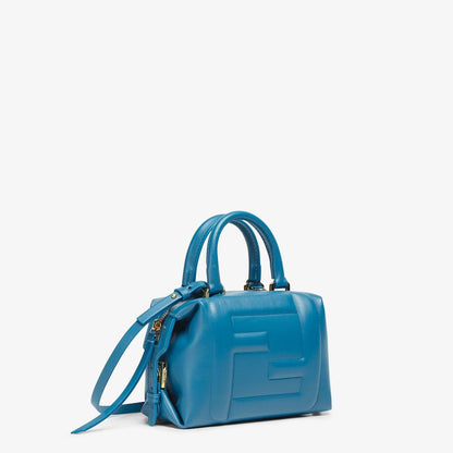 Cuero | Mini FF Cube Bag In Nappa Leather Blue