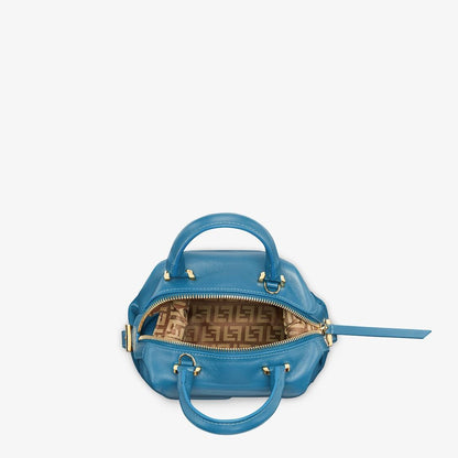 Cuero | Mini FF Cube Bag In Nappa Leather Blue