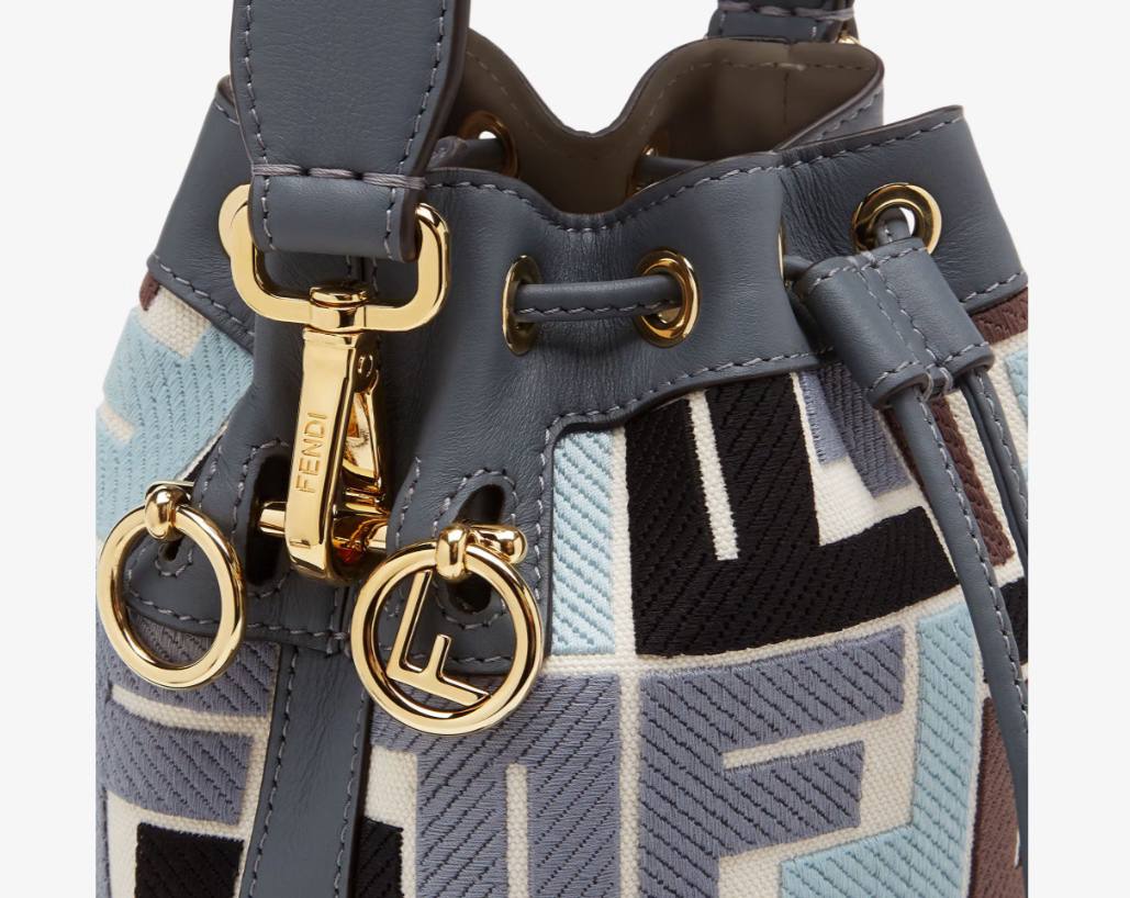 Cuero | Multicolor canvas mini-bag with FF embroidery