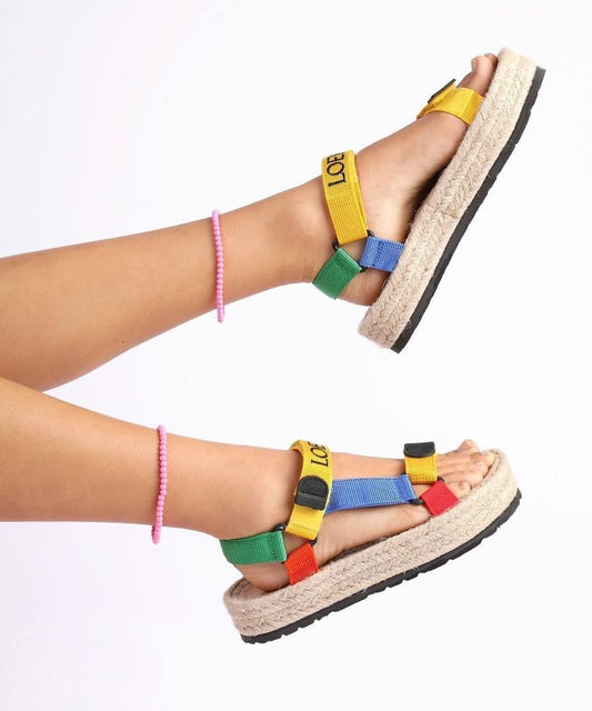Cuero | x Paula's Ibiza Men's Strappy Multicolor Espadrilles