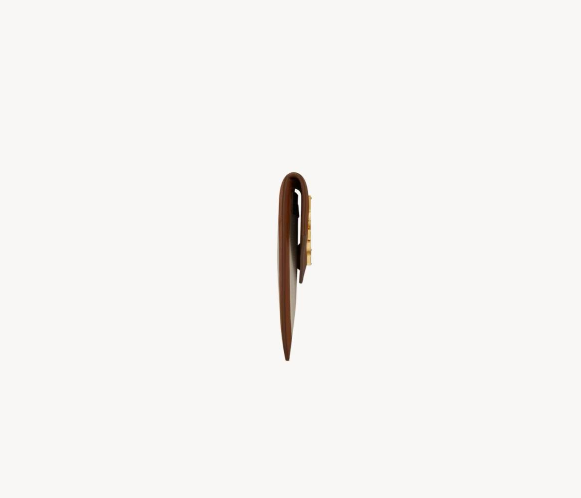 Cuero | UPTOWN POUCH IN CANVAS AND SMOOTH LEATHER NATURAL BEIGE