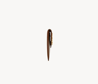 Cuero | UPTOWN POUCH IN CANVAS AND SMOOTH LEATHER NATURAL BEIGE